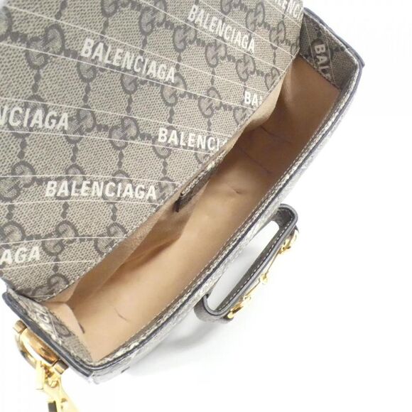 Gucci Horsebit Grey Canvas Shoulder Bag (Pre-Owned) - Picture 8 of 9